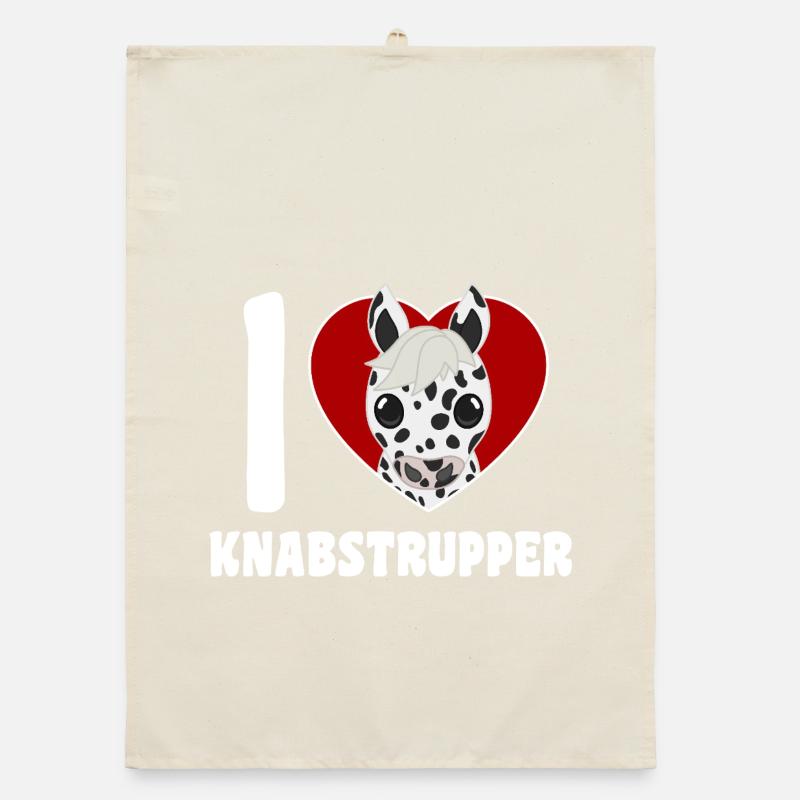 Ich liebe Knabstrupper Organic Geschirrtuch