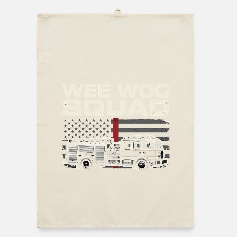 Wee Woo Squad Rescue Service Design Organic dish towel