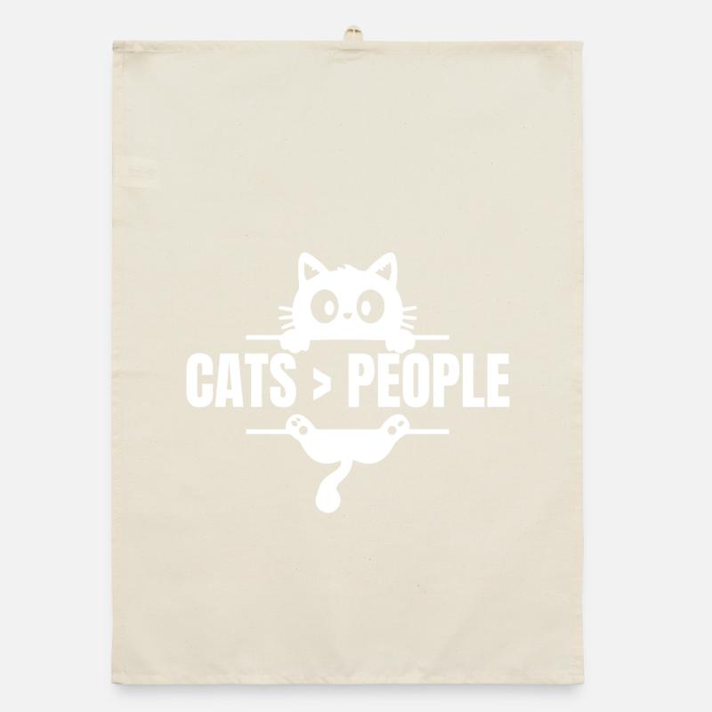 Cats > humans Organic dish towel