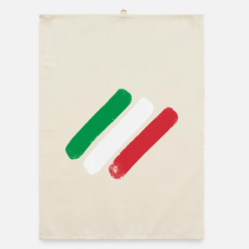 Drapeau italien - Bandes Torchon bio