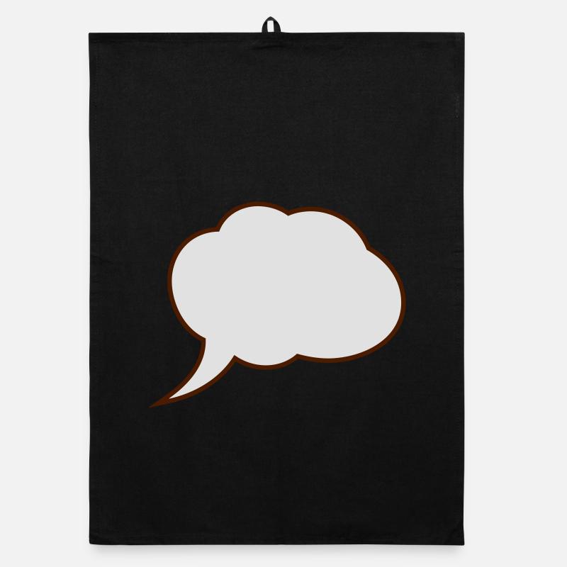 2541614 15461264 speech bubble Organic dish towel