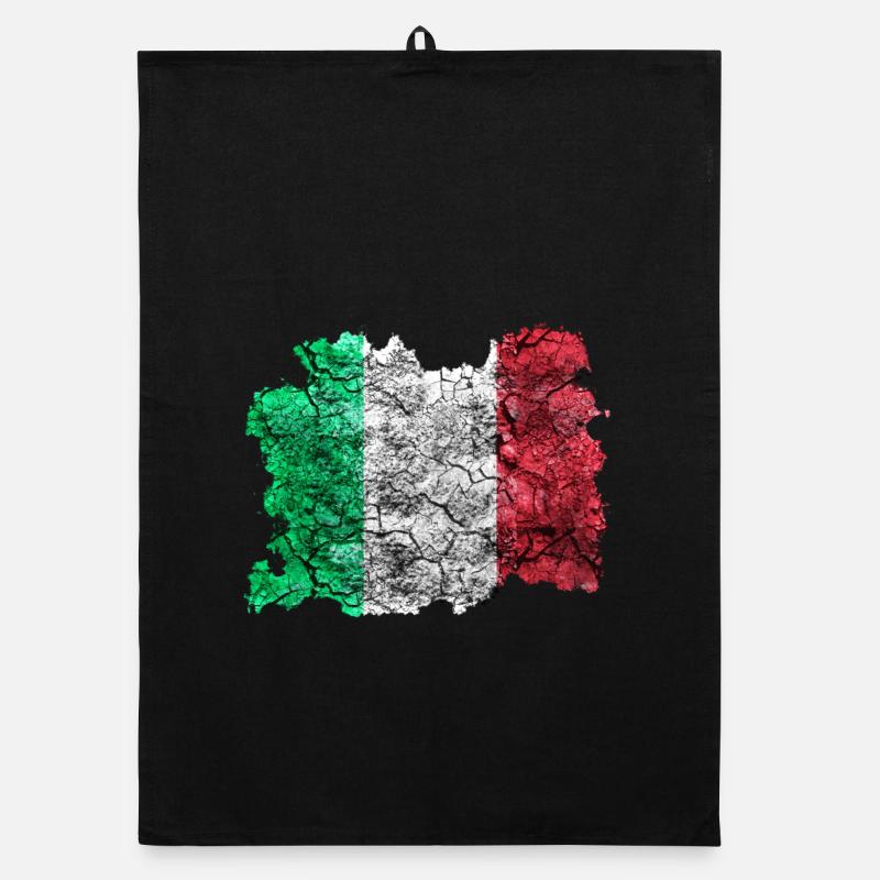 Italie Vintage Drapeau Torchon bio