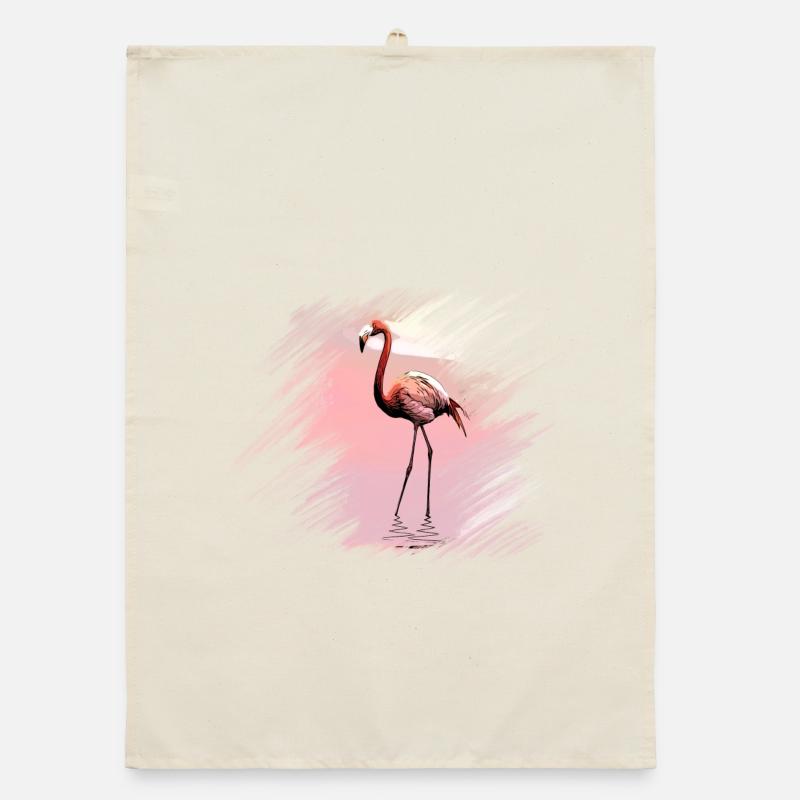 flamingo Organic dish towel