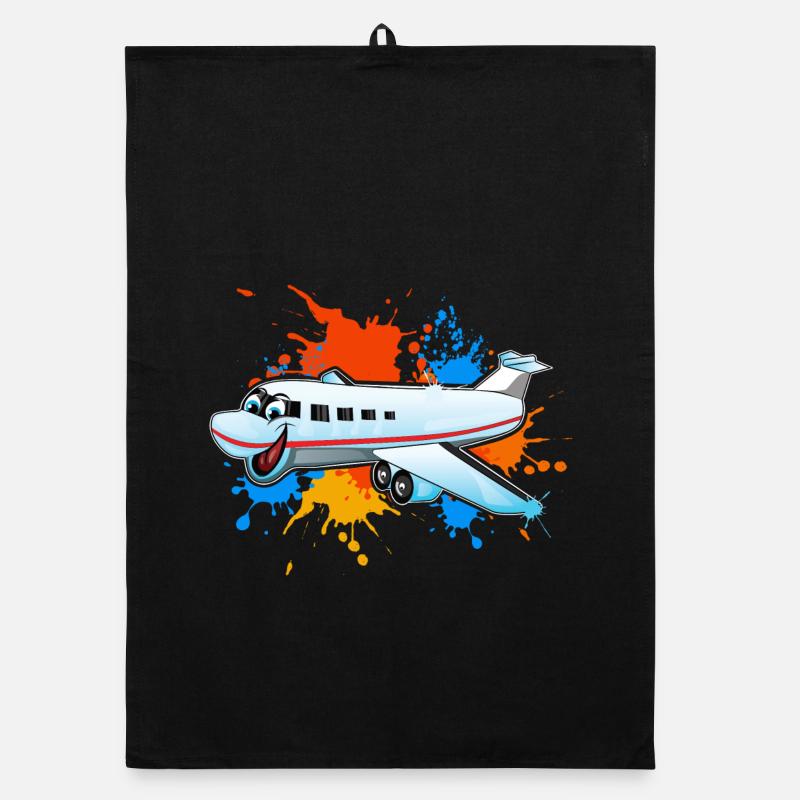 Flugzeug Organic Geschirrtuch