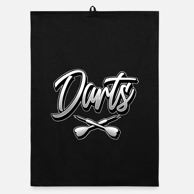 Darts - Organic Geschirrtuch - Schwarz