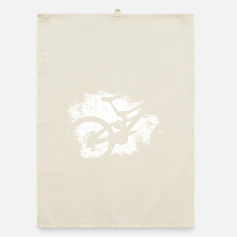 Grunge Bicycle Splash Silhouette Organic dish towel