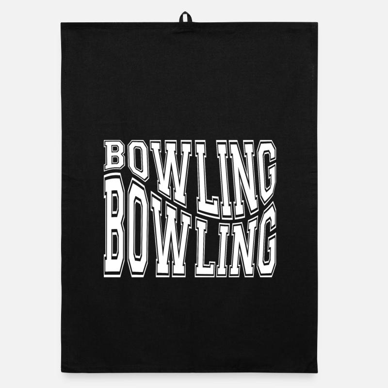 Bowling, Bowling Fan, Bowling Organic dish towel