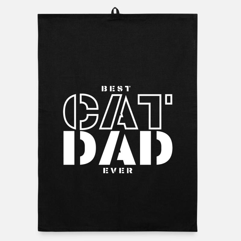 Best Daddy Cat Design Organic dish towel
