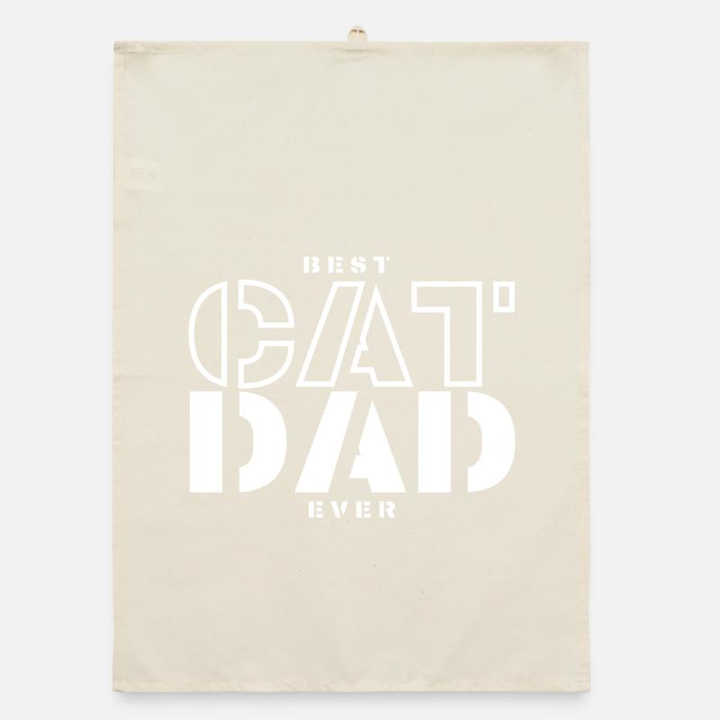 Bestes Katzen-Daddy-Design Organic Geschirrtuch
