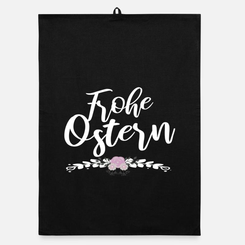 frohe Ostern Organic Geschirrtuch