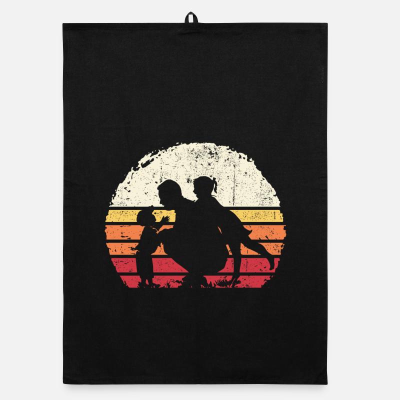 Silhouette Trio Coucher de Soleil Torchon bio