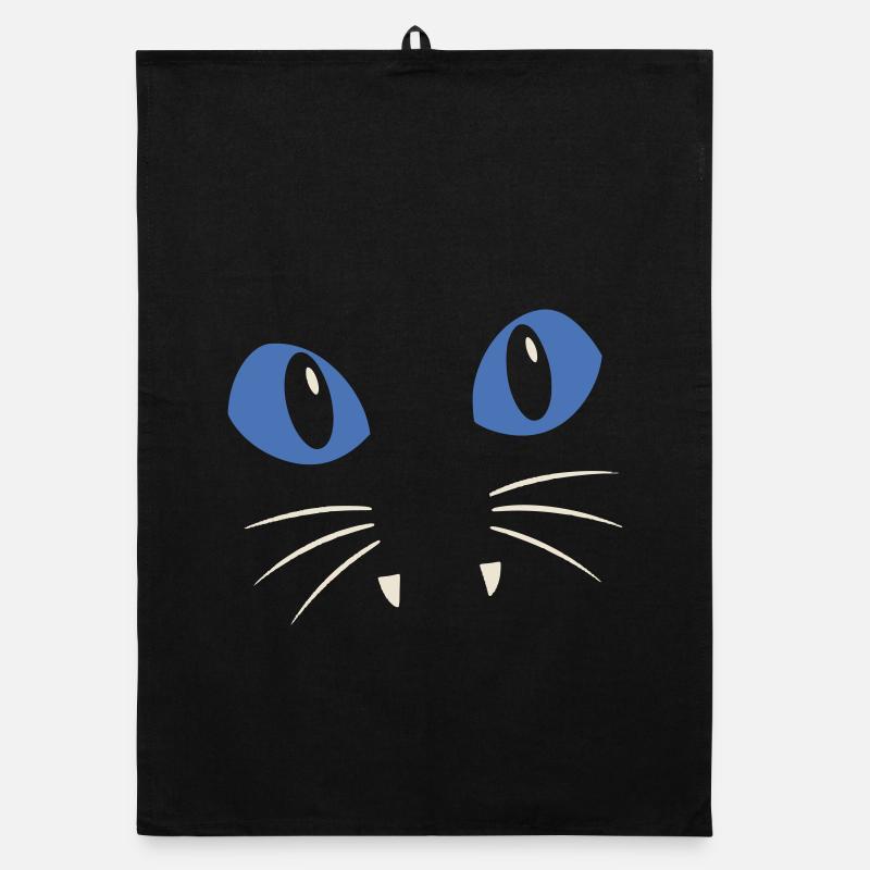 Blue-Eyed Cat Organic dish towel