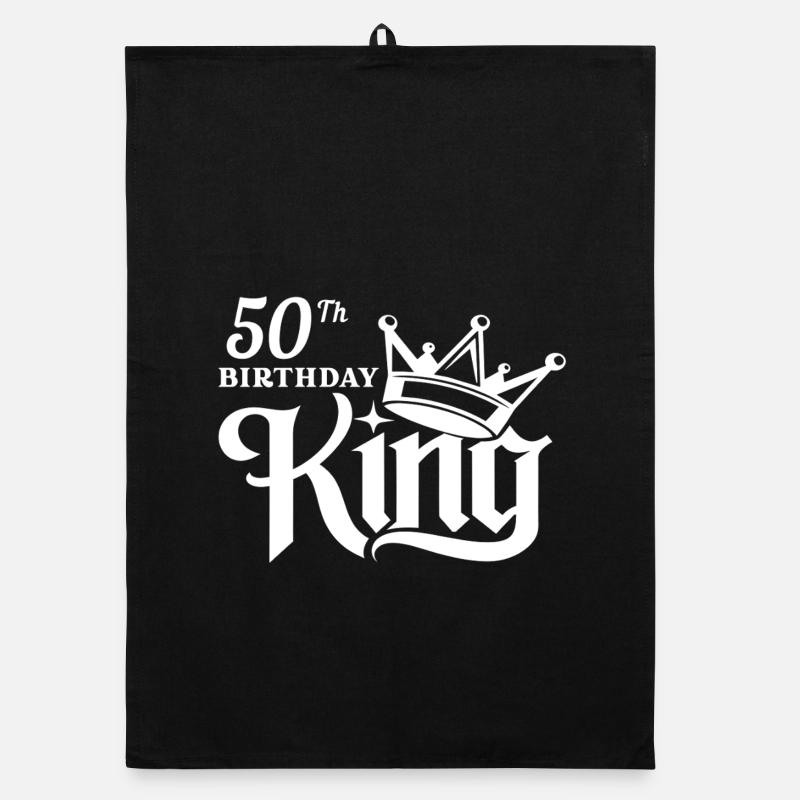 Roi du 50e anniversaire Torchon bio