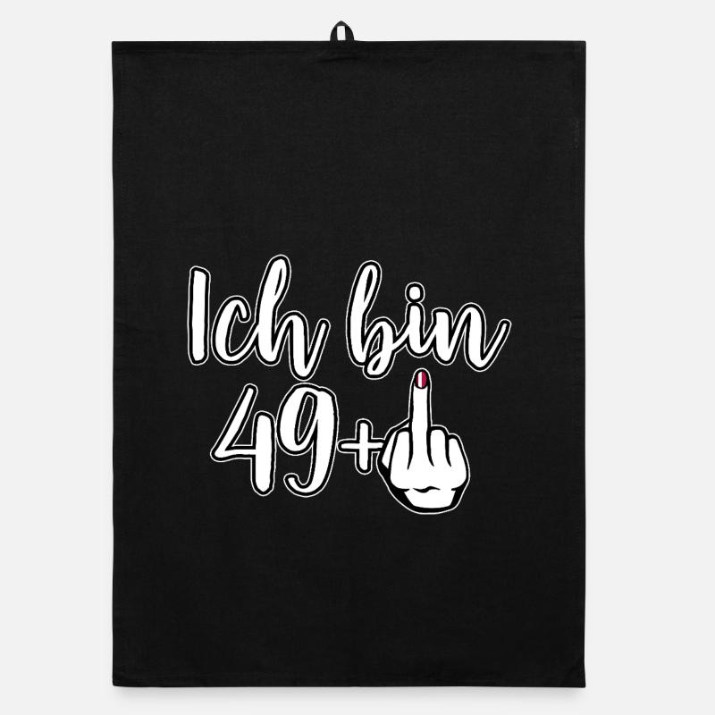 I'm 49+ Middle Finger - Birthday Organic dish towel