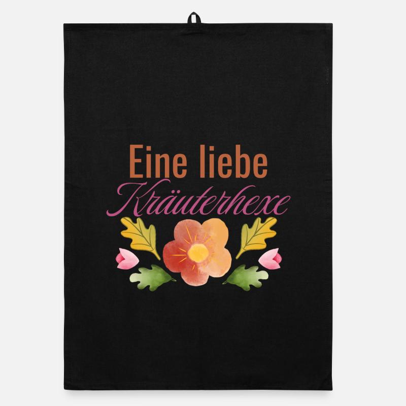 Conception d’herbes enchanteresse Torchon bio