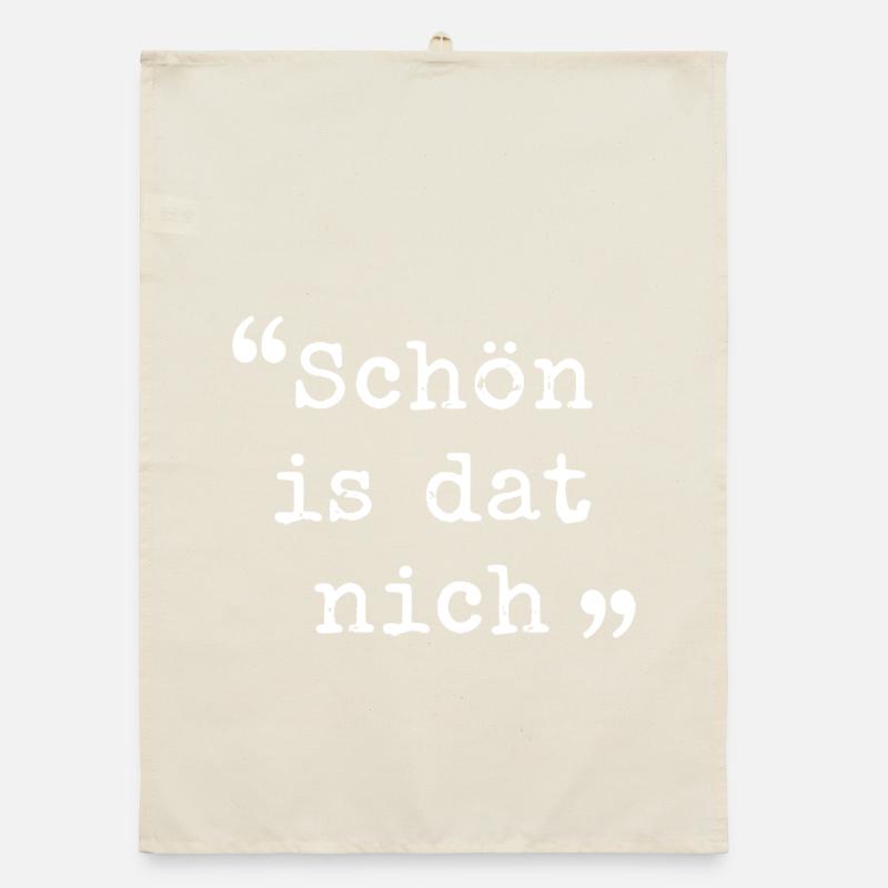 Ruhrpott Schön is dat nich Ruhrgebiet dialect Organic dish towel