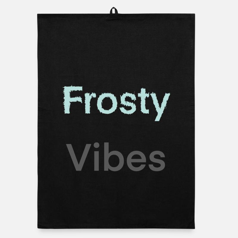 Frosty Vibes Organic dish towel