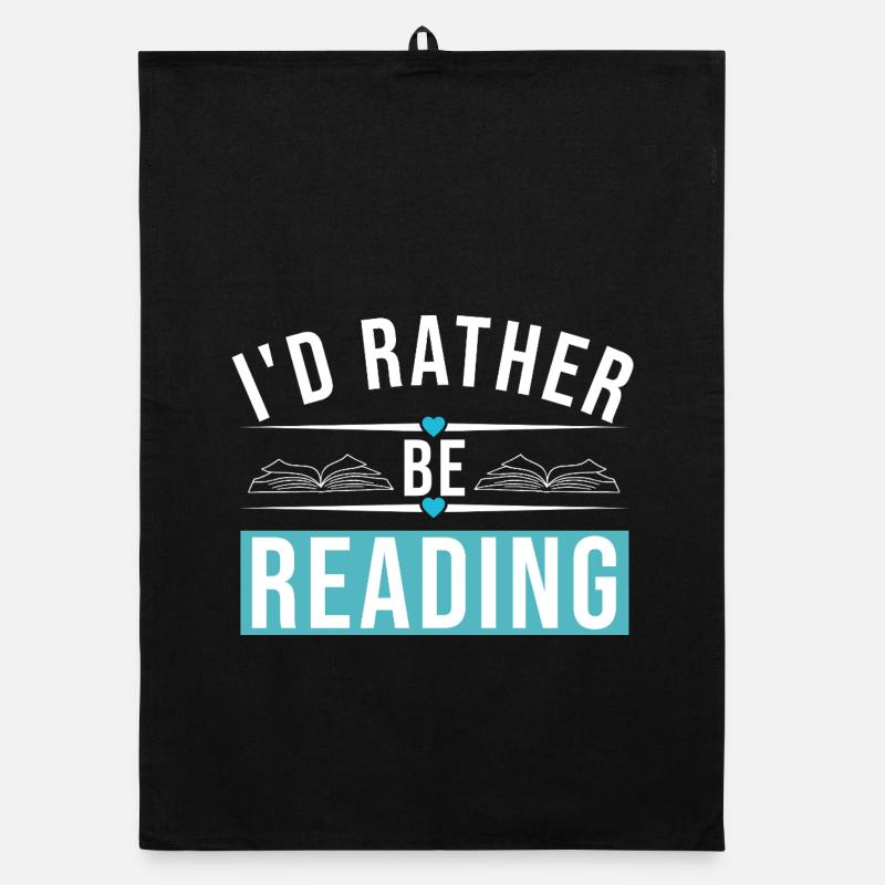I'D RATHER BE READING Organic Geschirrtuch