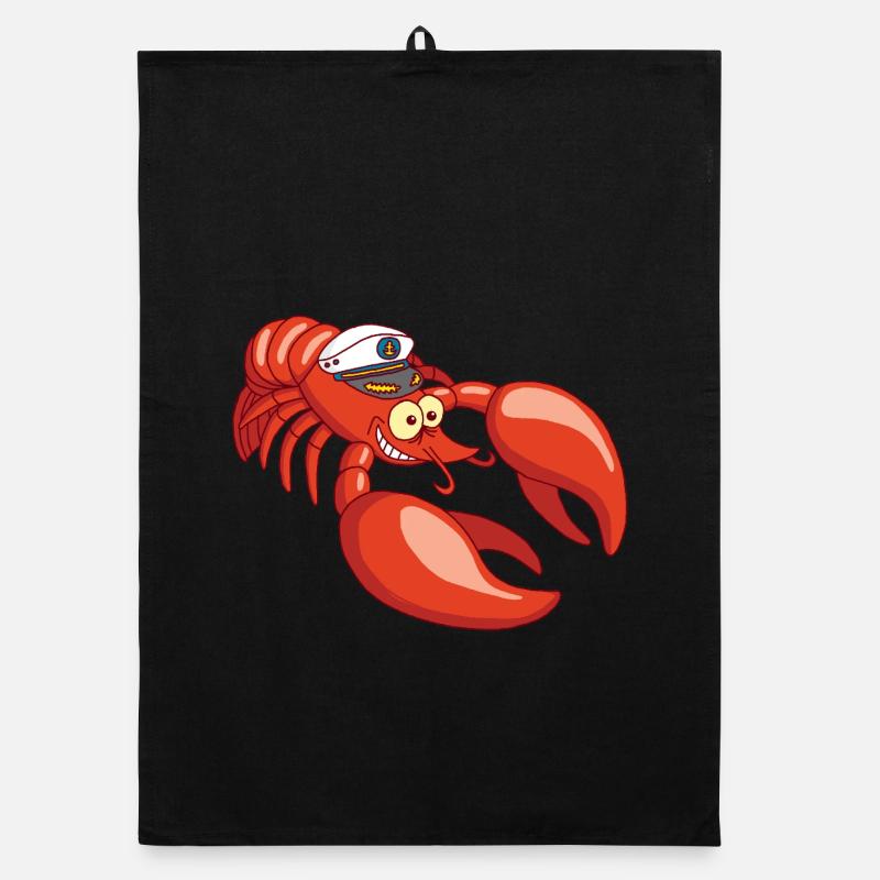 Captain Lobster Organic Geschirrtuch