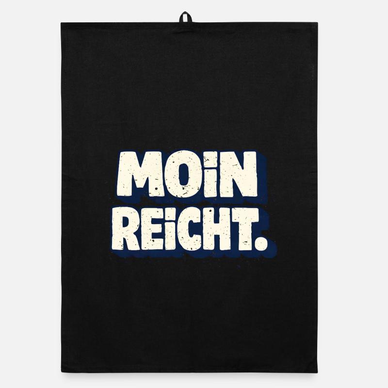 Moin suffit comme dire en allemand du Nord Torchon bio