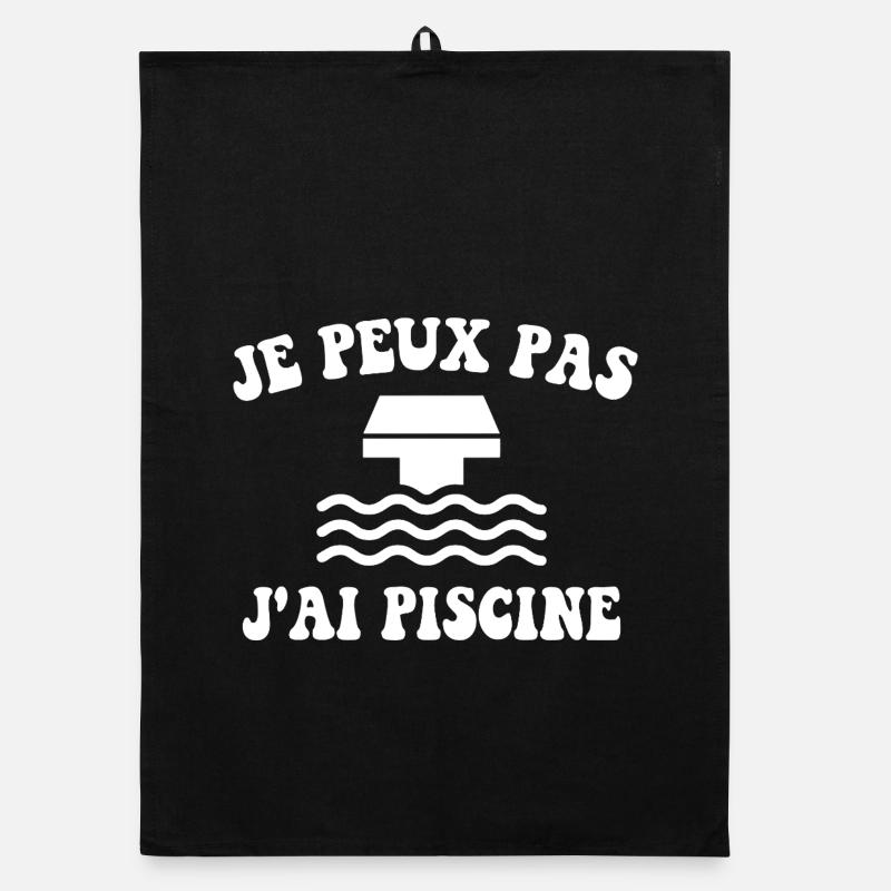 Je peux pas j'ai piscine Torchon bio