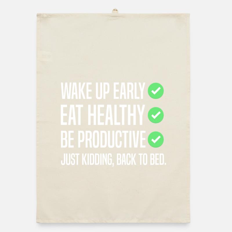 Drôle de résolution du Nouvel An Torchon bio