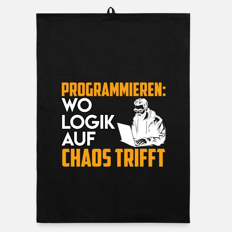 PROGRAMMIEREN WO LOGIK AUF CHAOS TRIFFT Lustig Organic Geschirrtuch