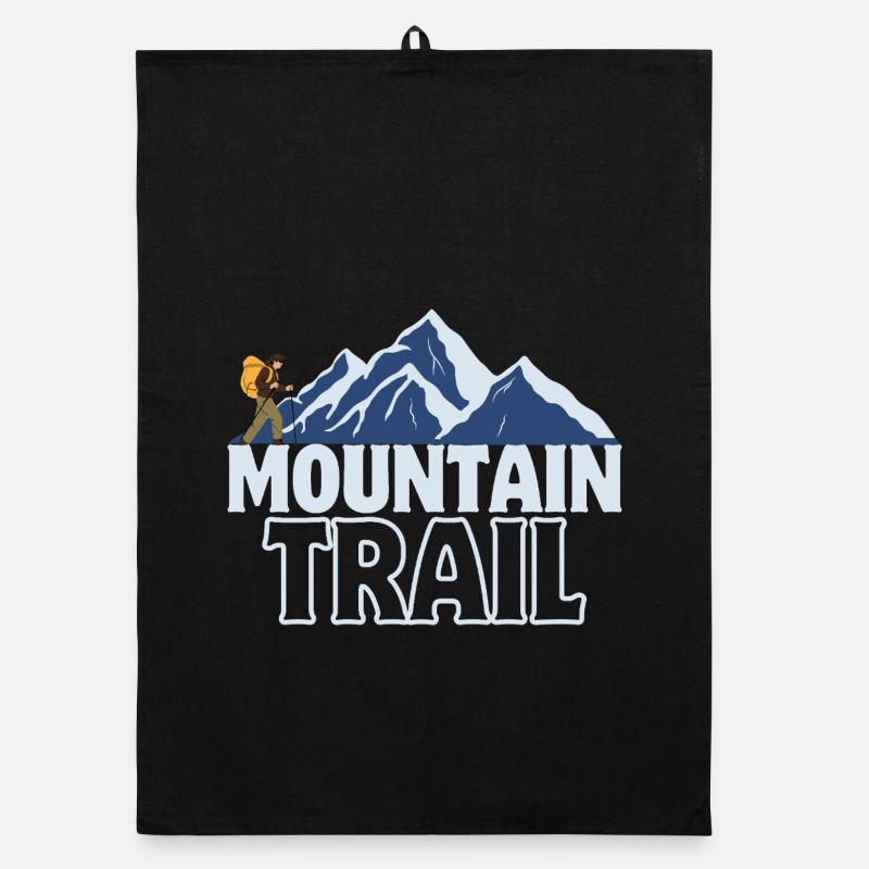 Mountain Trail Adventure Organic dish towel