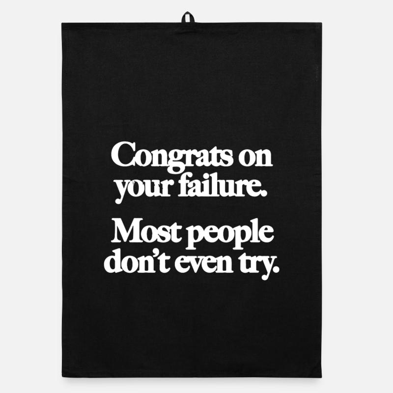 Congrats on your failure. Most people don´t even Organic Geschirrtuch