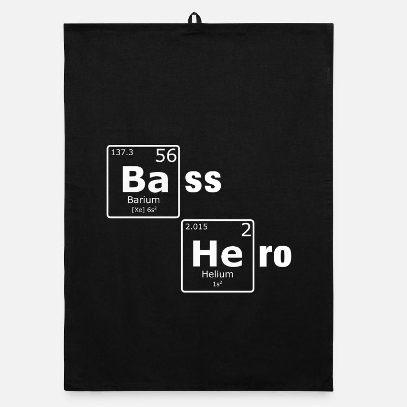 Bass Hero PSE Periodensystem Elemente Nerd Organic Geschirrtuch