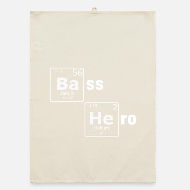Bass Hero PSE Periodensystem Elemente Nerd Organic Geschirrtuch