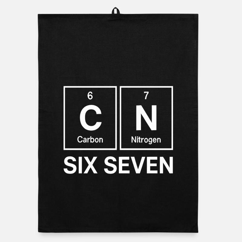 Six Seven 67 Éléments d’humour de mème Chimie Torchon bio