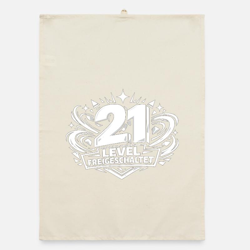 21 Level Freigeschaltet Organic Geschirrtuch