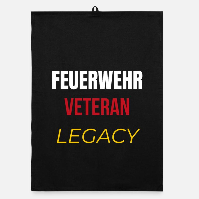 Feuerwehr Veteran – Legacy T‑Shirt Organic Geschirrtuch