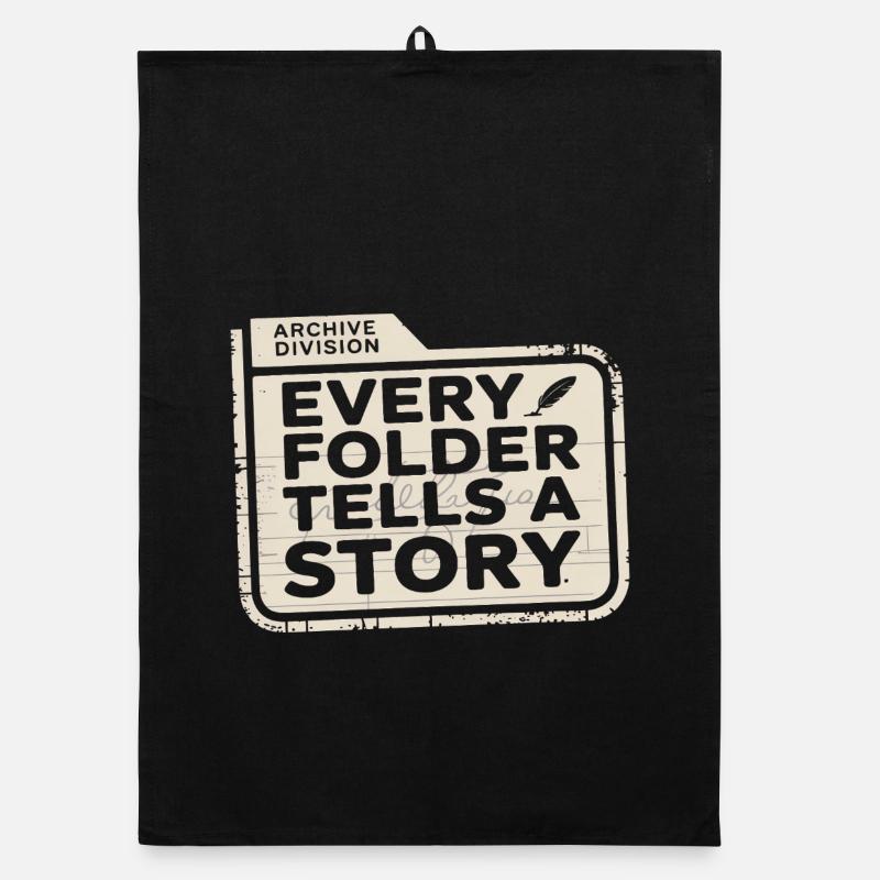 Every Folder Tells a Story Organic dish towel