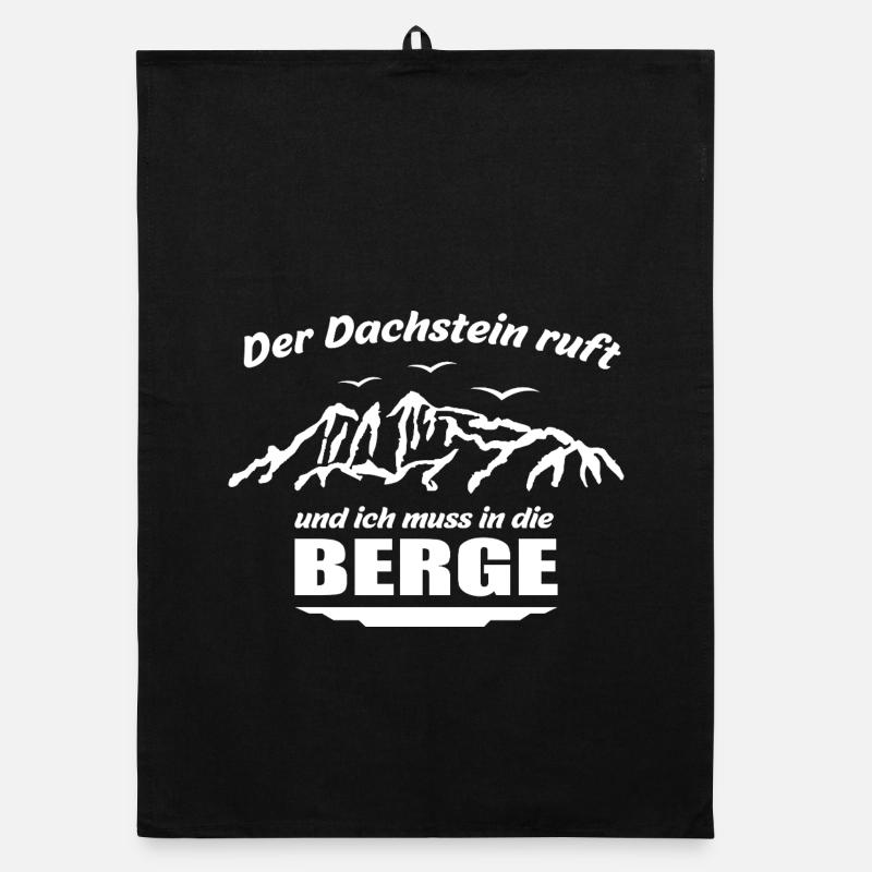 Der Dachstein ruft und ich muss los Organic Geschirrtuch