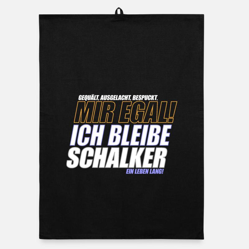 Mir Egal ich bleibe Schalker | Schalke Geschenk Organic Geschirrtuch