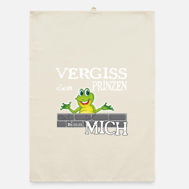 Frosch König textile Geschenkidee Organic Geschirrtuch