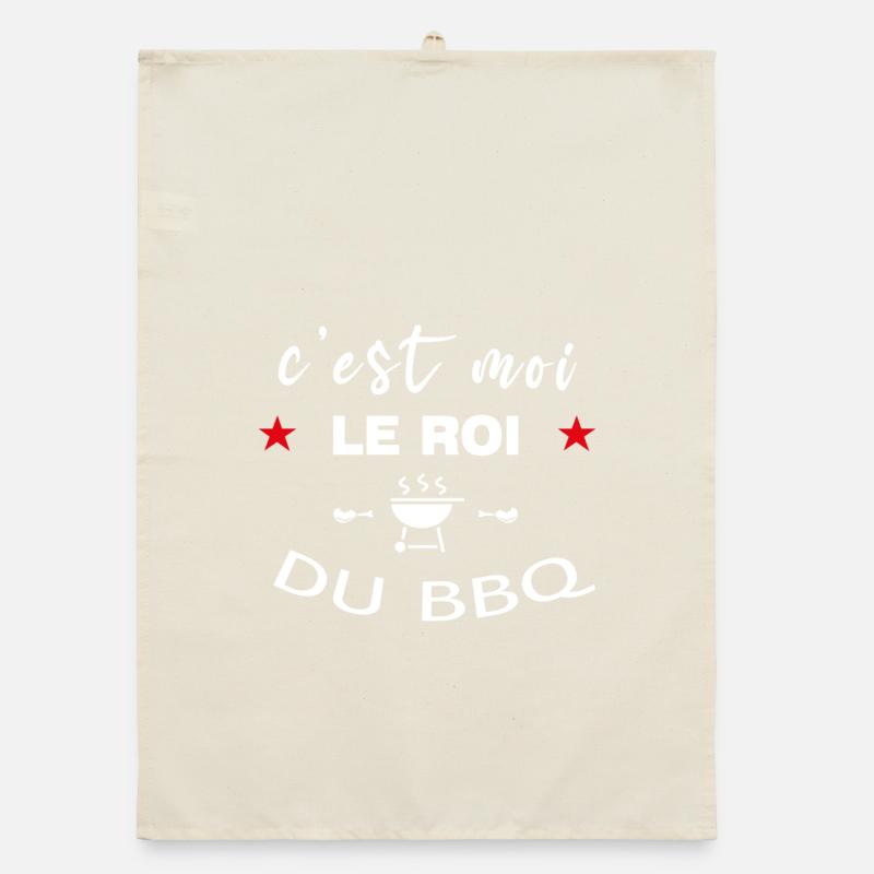 C'est moi le roi du barbecue Torchon bio