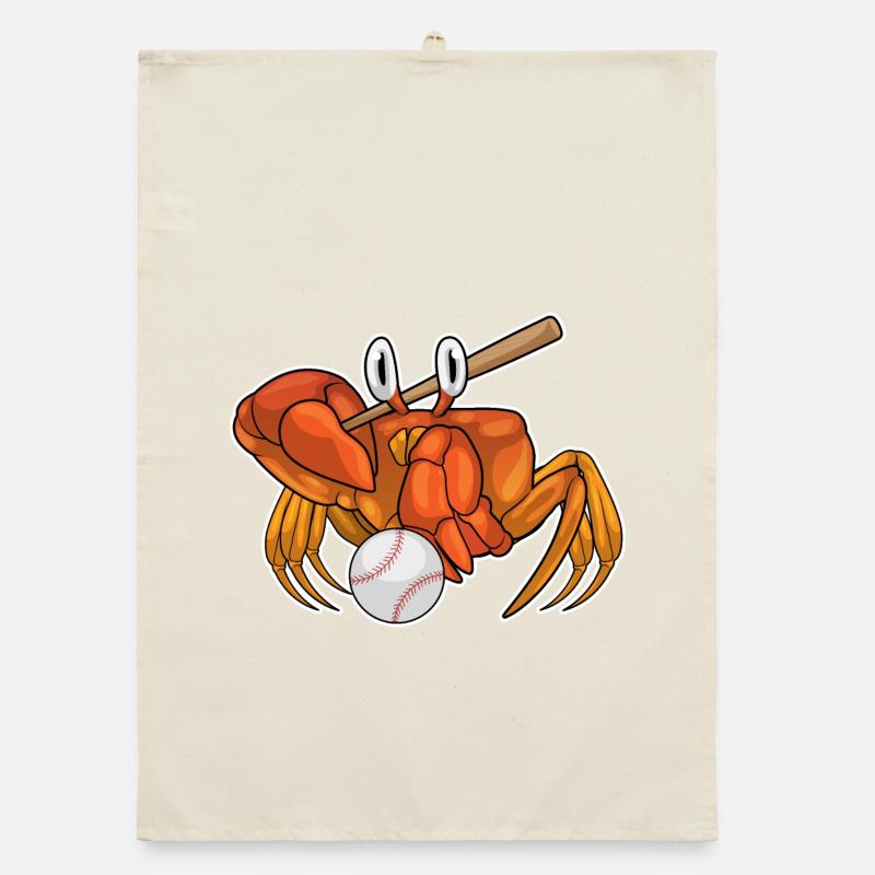 Crabe Baseball Bat Baseball Torchon bio