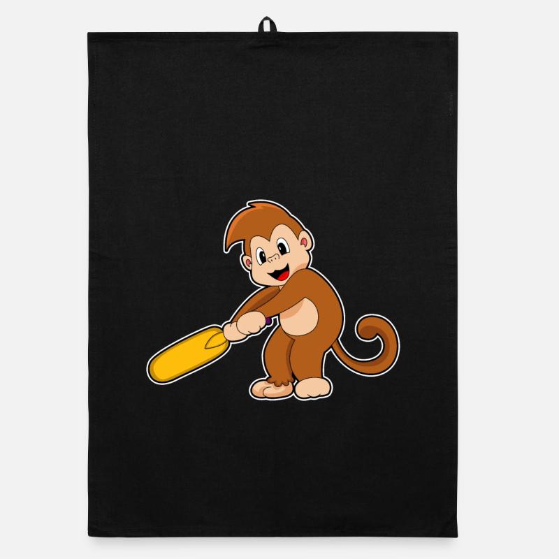 Monkey Cricket Cricket Bat Torchon bio