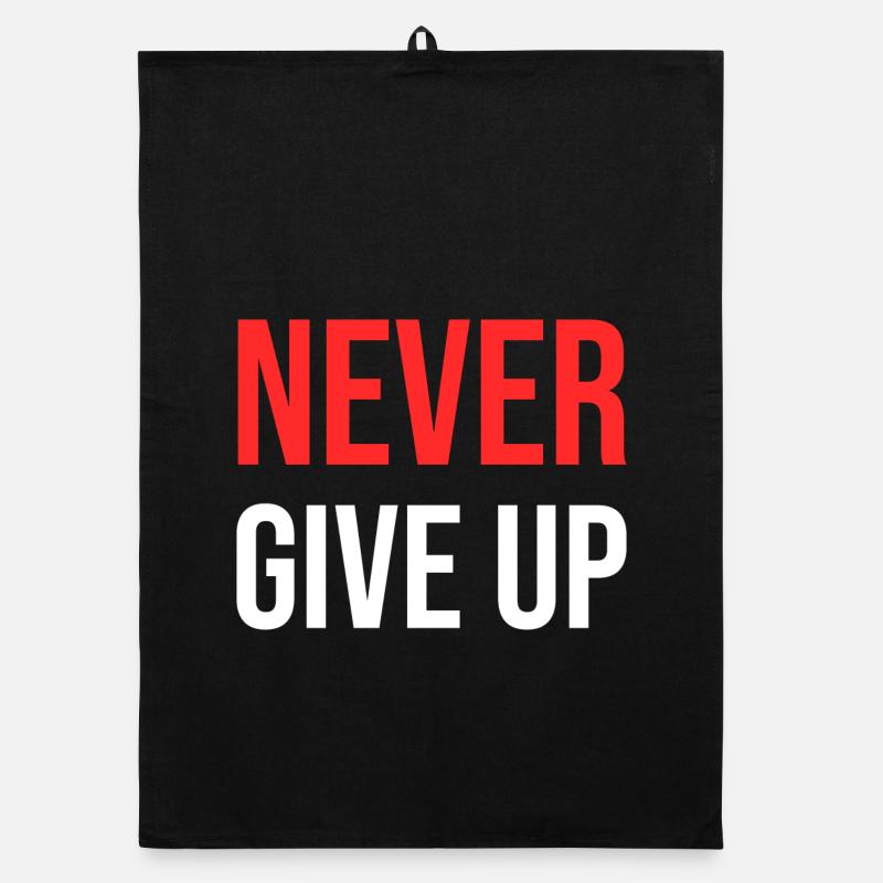 Never Give Up Organic dish towel