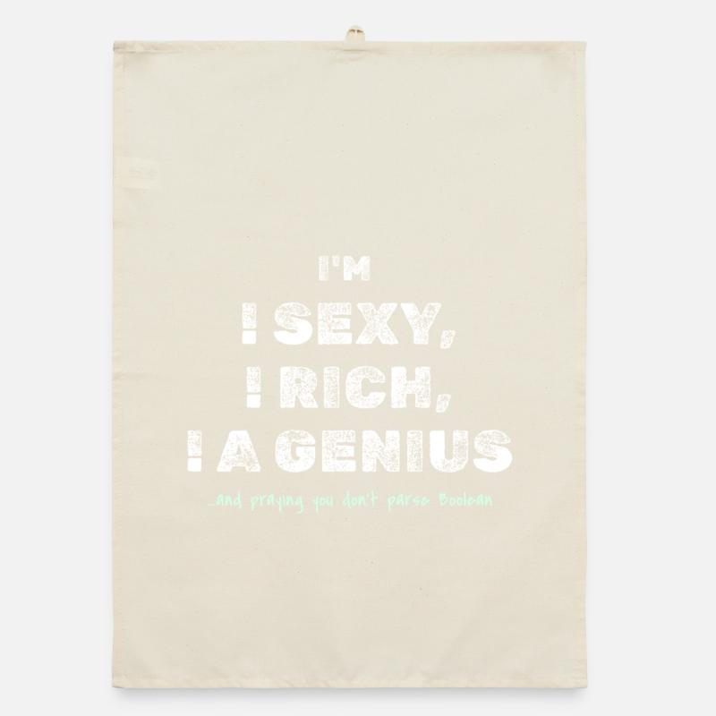 Boolescher Witz – Lustiges Dev-T-Shirt Organic Geschirrtuch