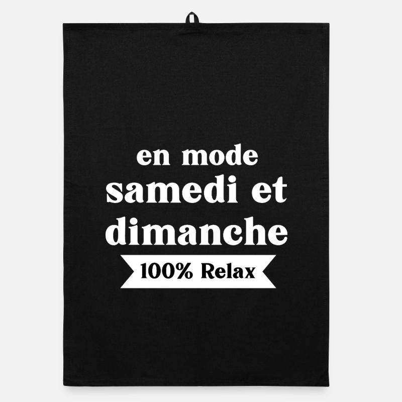 Im Samstag-Sonntag-Modus Organic Geschirrtuch