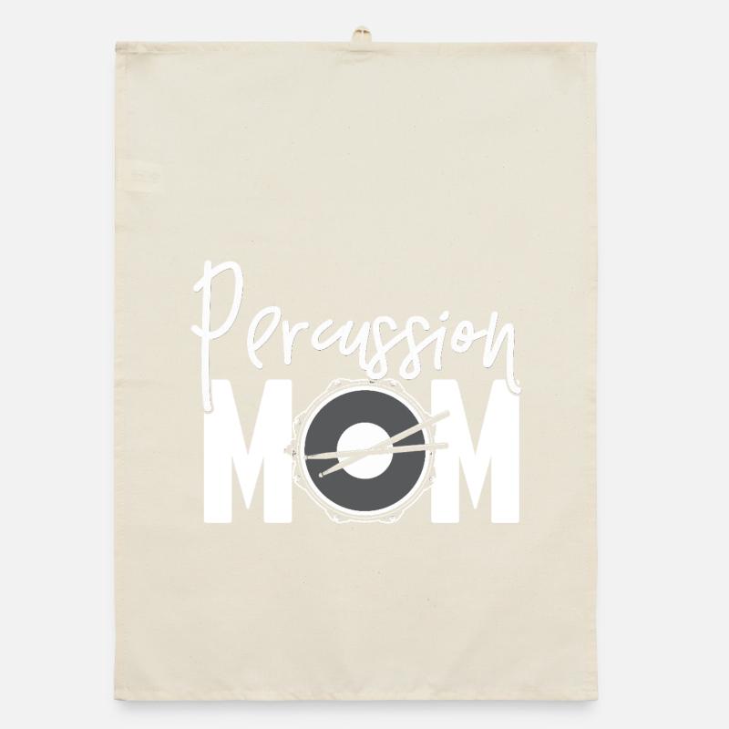 Percussion Mama Band Muttertagsgeschenk Drumline Mama Organic Geschirrtuch