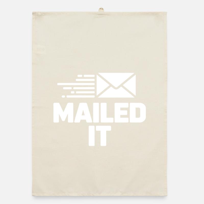 Mailed it Postman gift for Mail Carrier Workers Organic dish towel