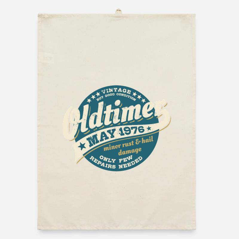 Oldtimer Mai 1976 - Geburtstag - Geschenk Organic Geschirrtuch