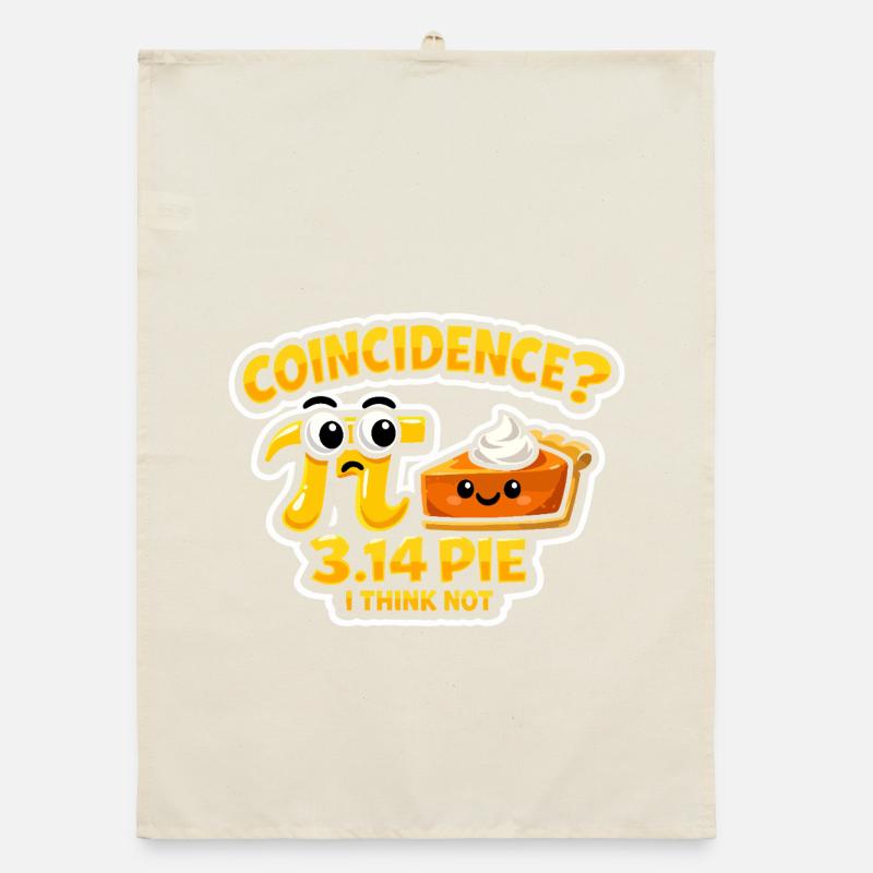 Coïncidence du Jour Pi 3.14 Conception de Gâteau Mathématique Torchon bio