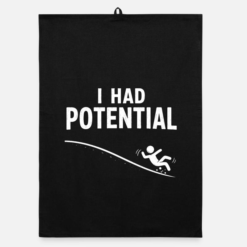 J’avais du potentiel – humour de diapositives Torchon bio