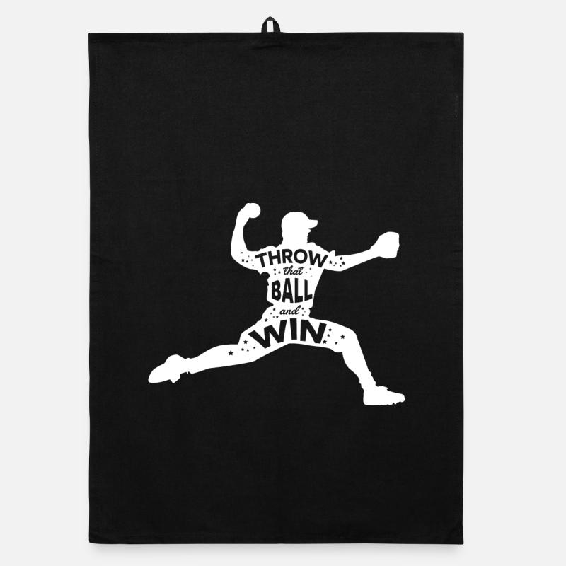 Baseball Spruch Organic Geschirrtuch